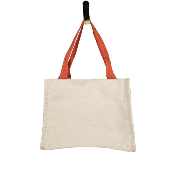 Kawaii Print Shoulder Canvas Bag Orange Small - Picture 5 of 8